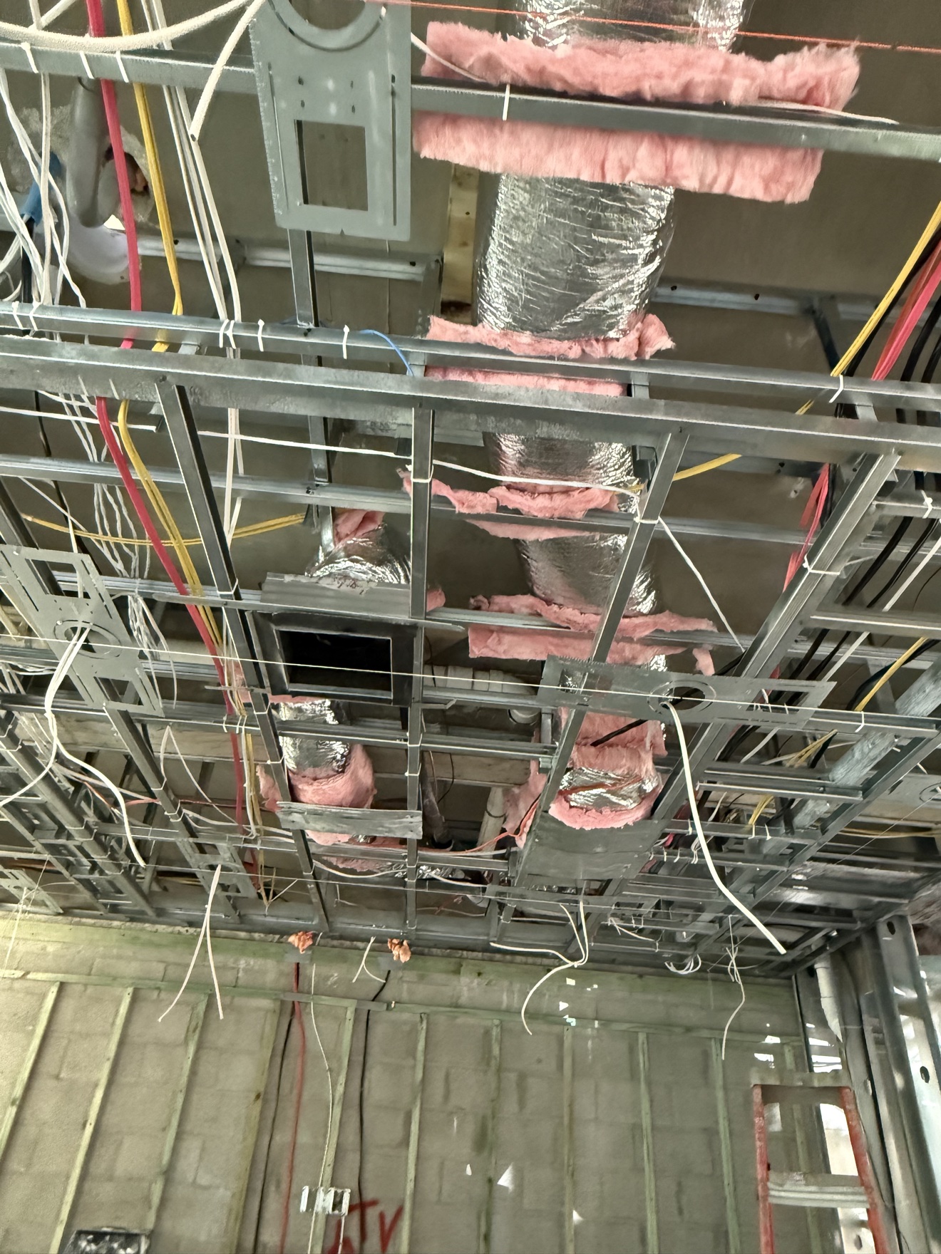 Three Carrier condensers set, wired, and labeled
